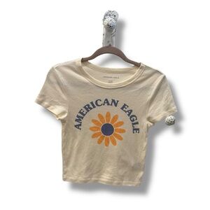 AE Hey Baby Cream Daisy Tee
